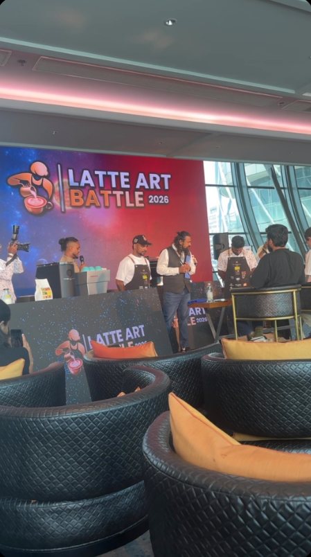 The stage at Latte Art Battle 2026